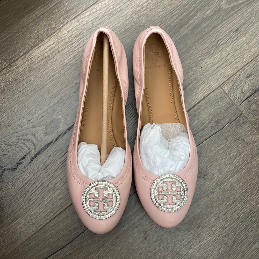 Brand new Tory Burch Liana Ballet Flat - Sea Shell Pink - Original box